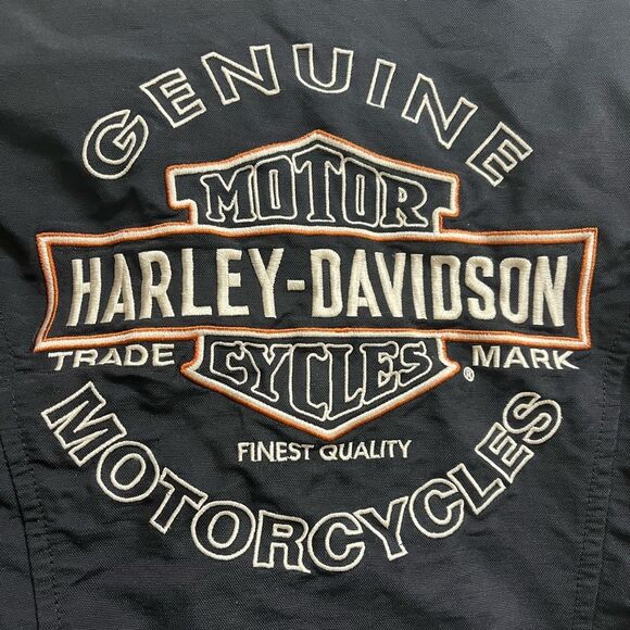 Harley Davidson Women’s Embroidered Motorcycle Riding Zip-up Biker Jacket SZ S - Picture 3 of 10